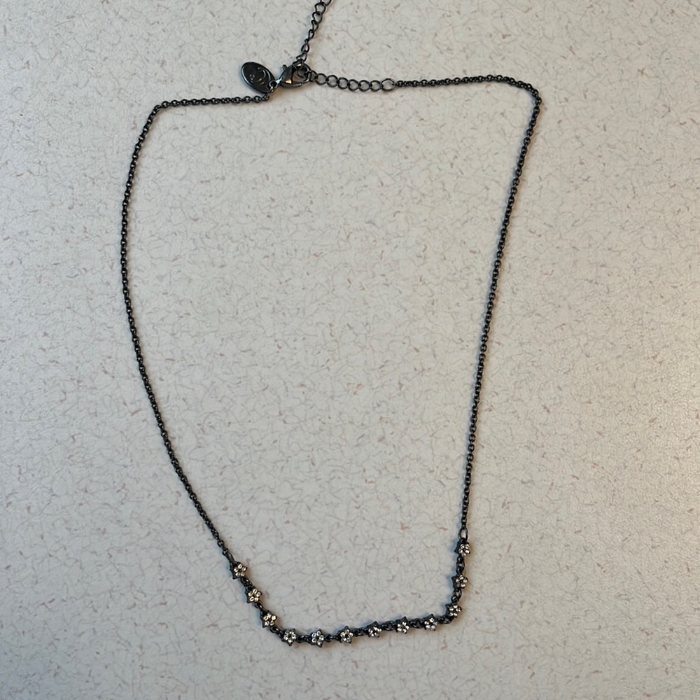 Black Flower Choker